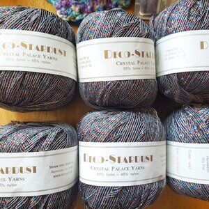 Crystal Palace- DECO-STARDUST--6 balls of yarn